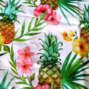 Tropical fabric tablecloth